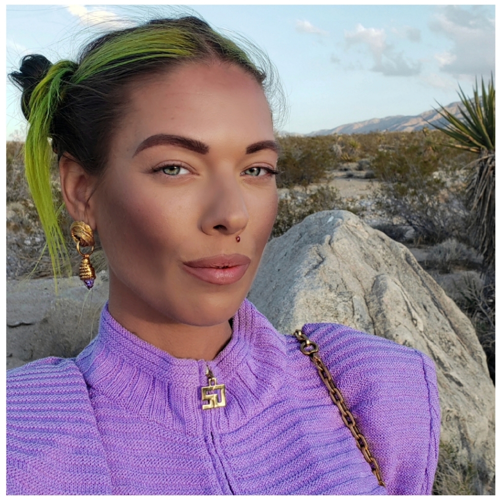 amethyst💜earrings -a- KAMELEON🦎KREATION - Picture 3 of 8